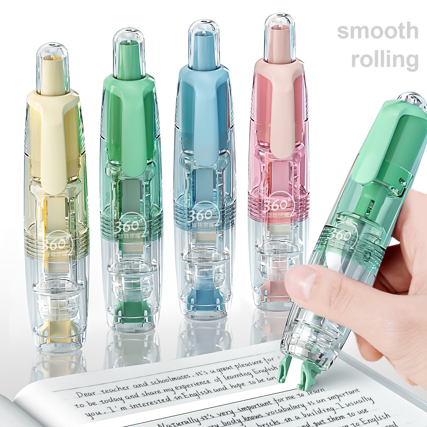 back   retractable correction tape 1 random