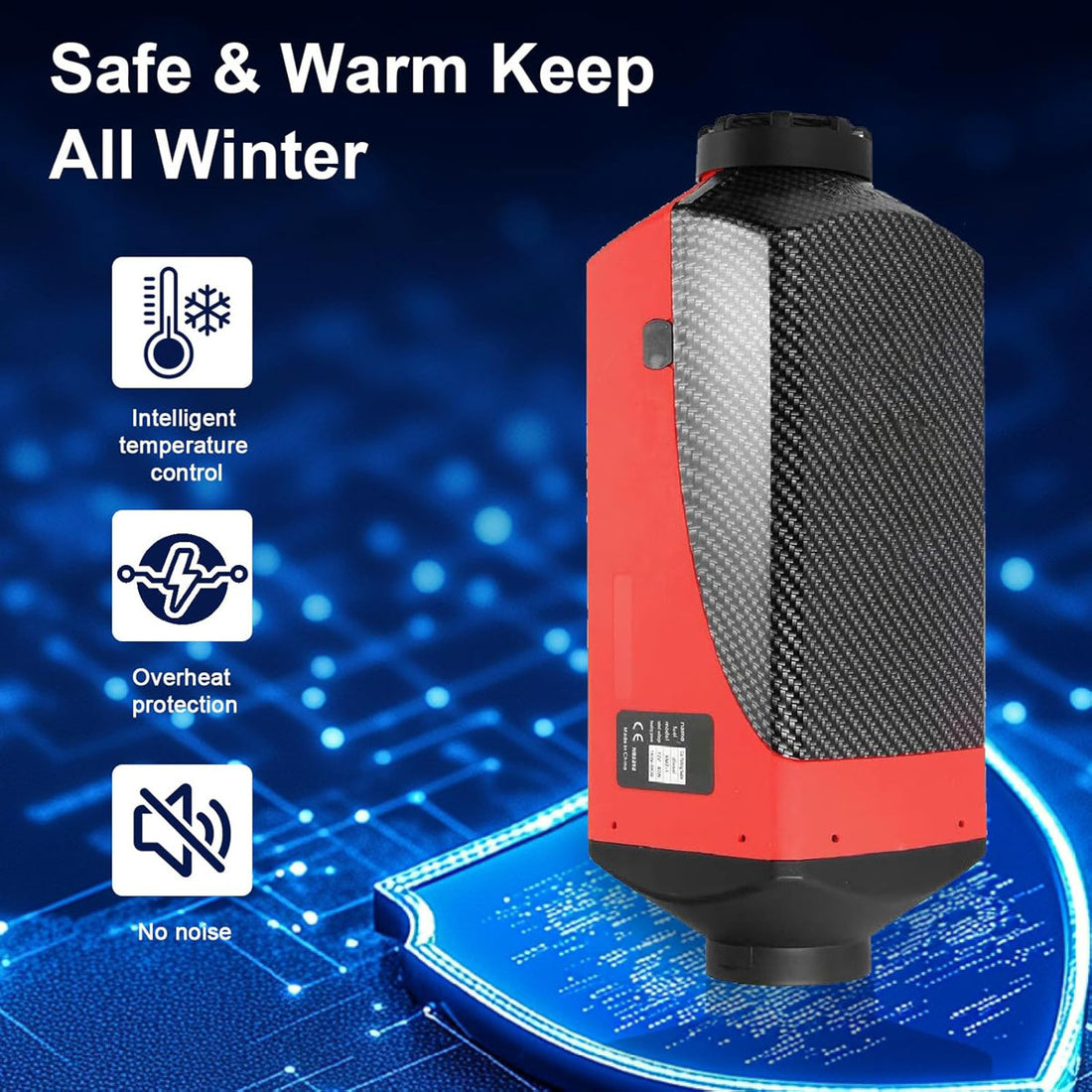 5-8kw 12v Diesel Air Heater Lcd Screen Quiet 8000w Fit Trucks Boat Car Trailer New