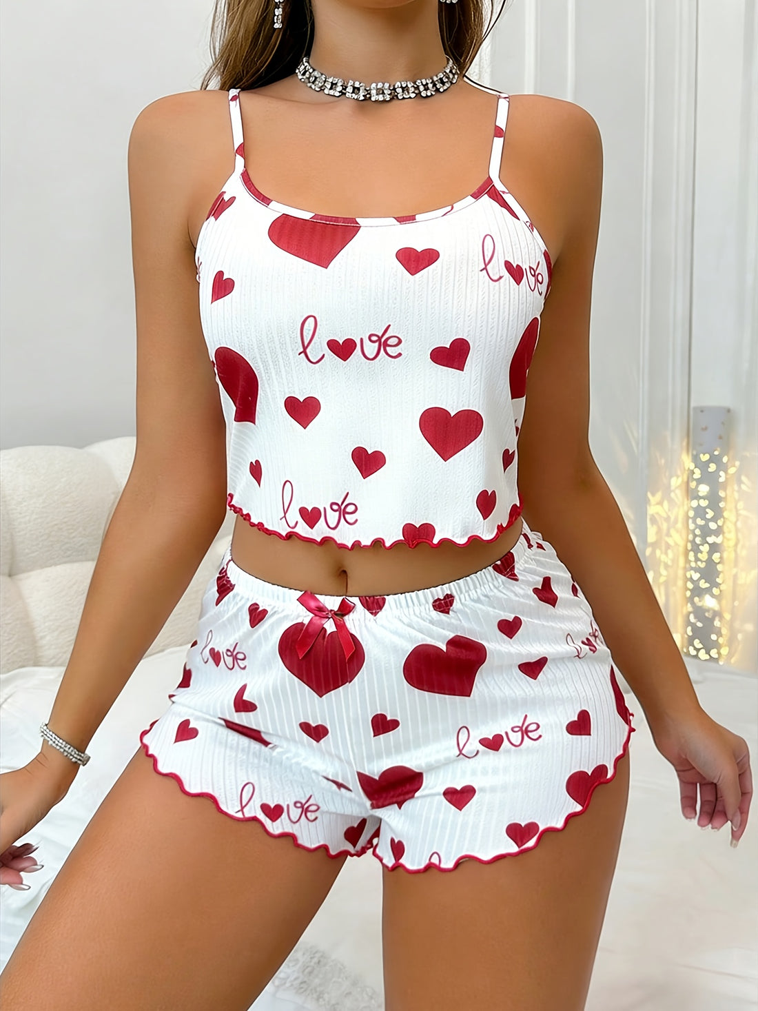 womens casual   print ribbed strappy shorts