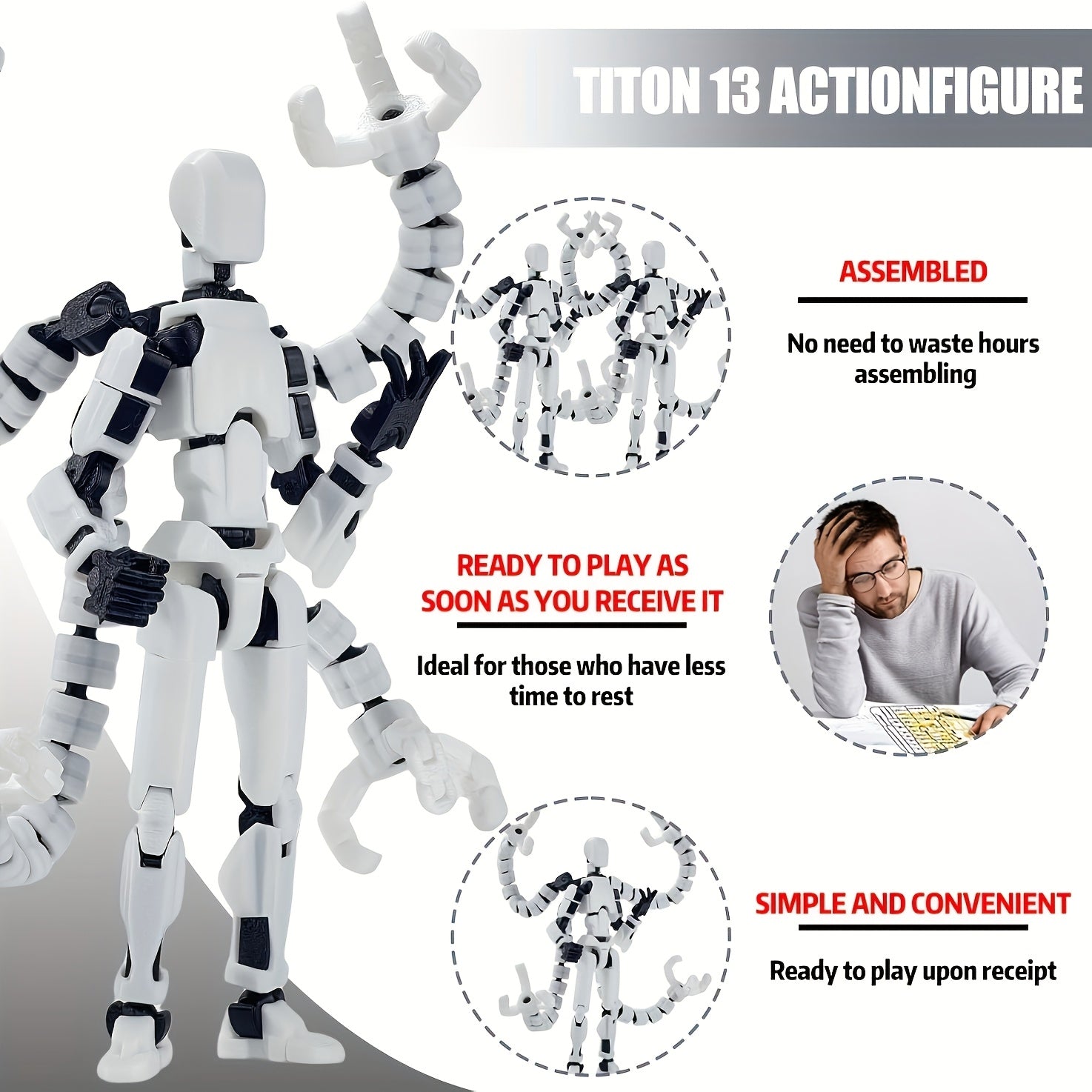 octopus 13 action figure already assembled 3d printed
