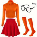 women complete retro costume turtleneck   outfit