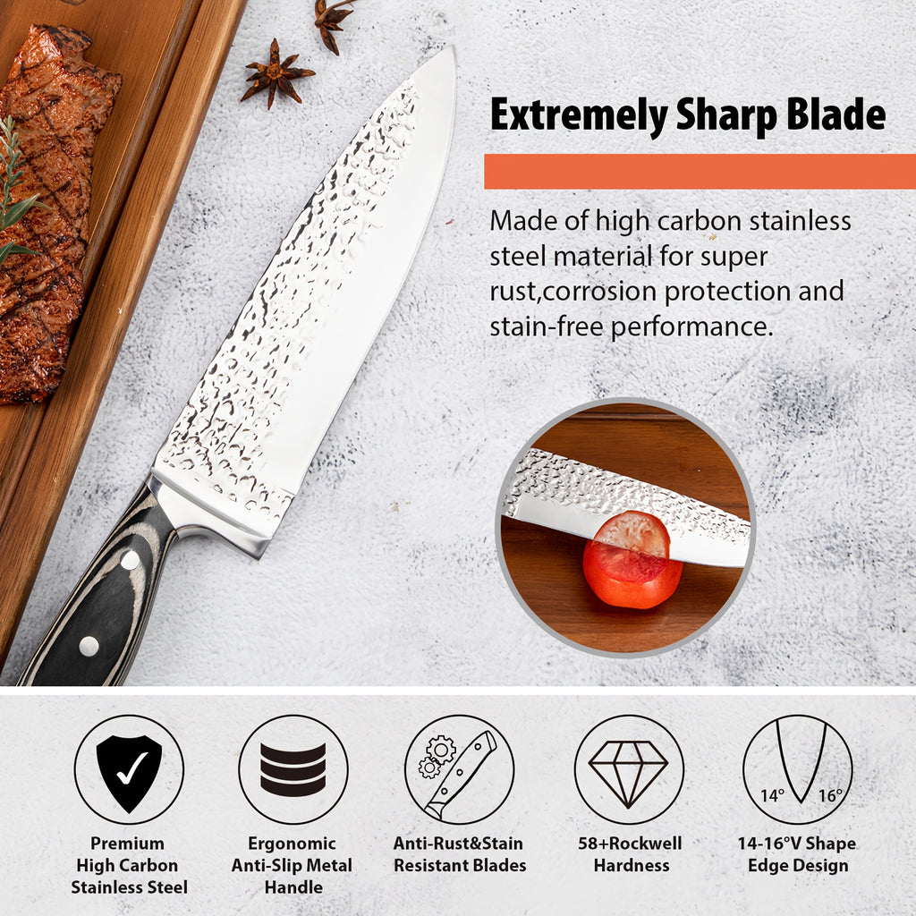 high carbon stainless steel kitchen knife set high carbon