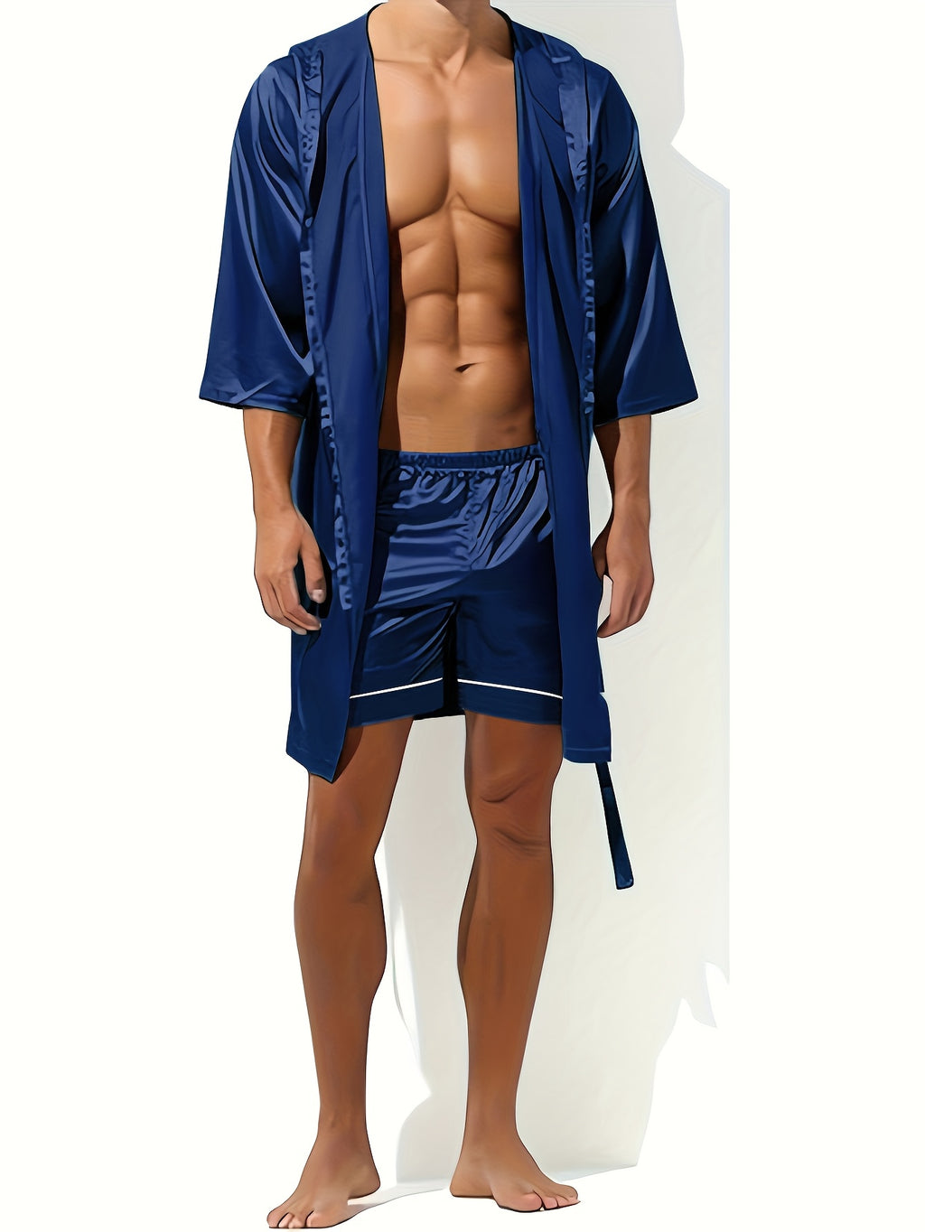 mens robe spring summer autumn winter bathrobe yukata set