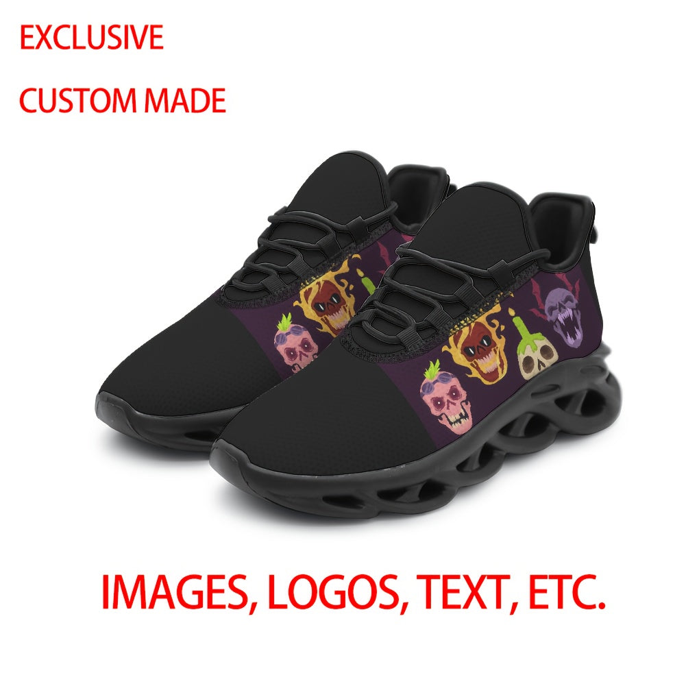mens plus size custom casual sneakers breathable fabric