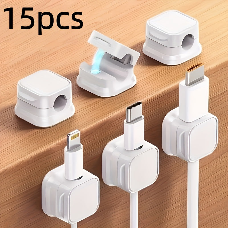 1 8   pack magnetic cable management clamps heavy duty
