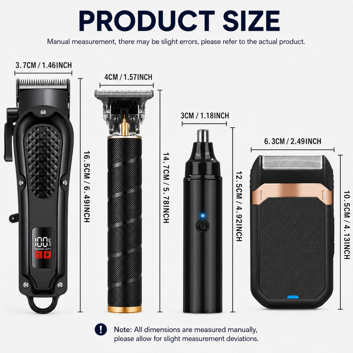 rechargeable electric grooming kit   an lcd battery