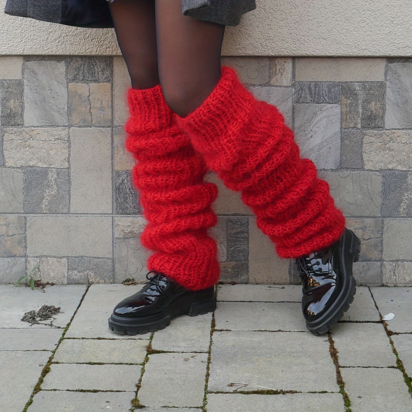 plus size thick long tube knee socks womens fashion casual