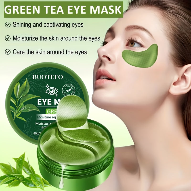 60 sheets instantly tightening green tea eye masks smoothens