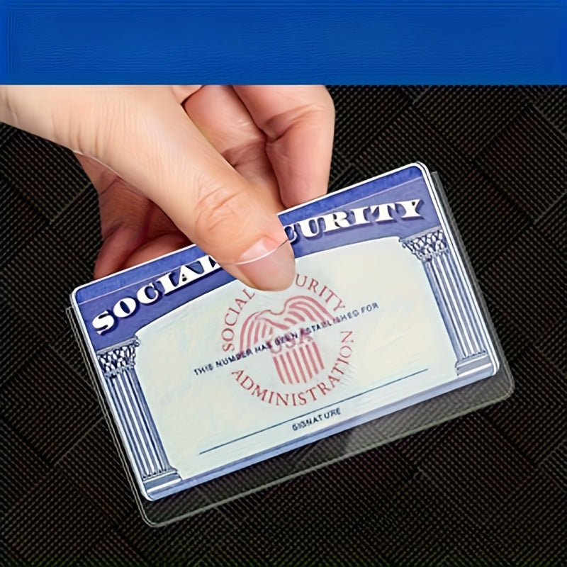 11 transparent durable pvc card protectors suitable