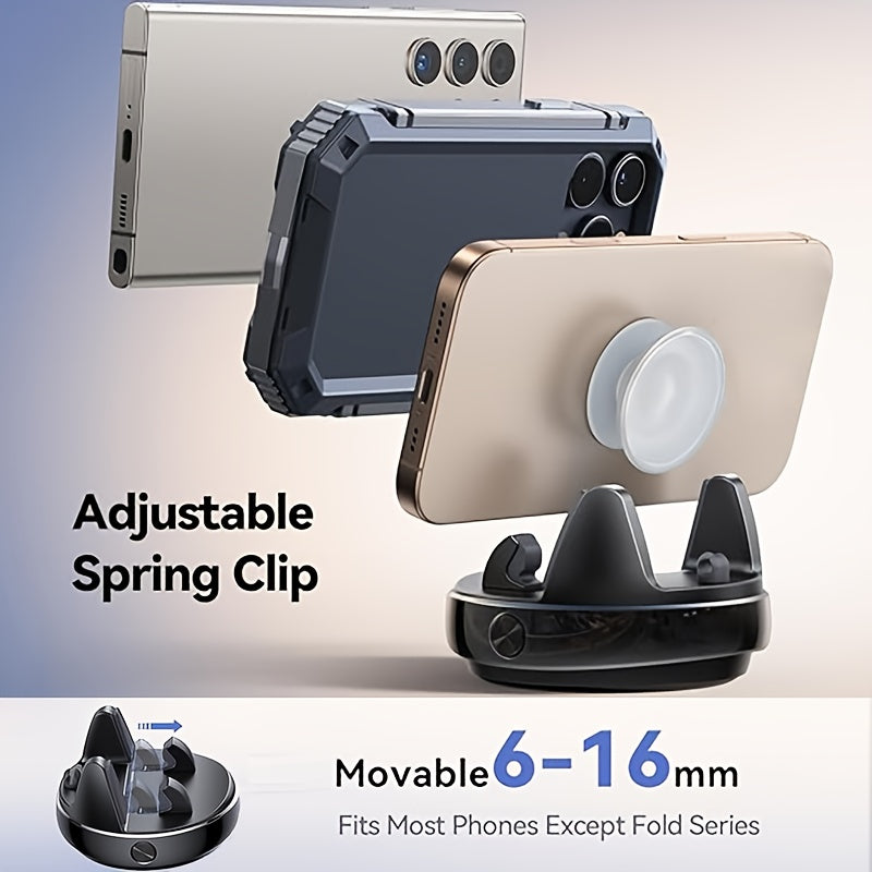 car phone holder mount 360 rotatable dash mounted holders