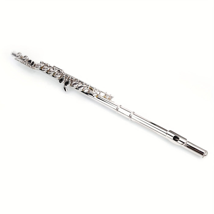 nickel plated c closed hole 16 key concert band flute in