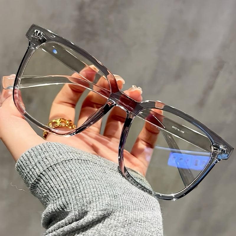 3 pairs unisex glasses stylish   transparent