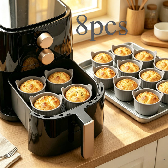 8pcs multi functional air fryer baking cups made silicone
