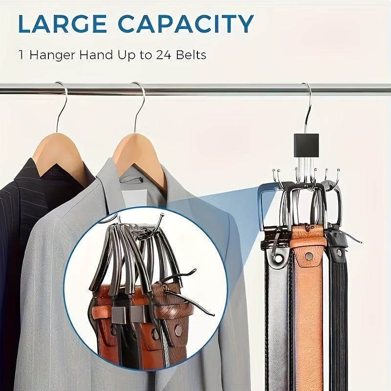 zxf multifunctional large capacity belt hanger rotatable