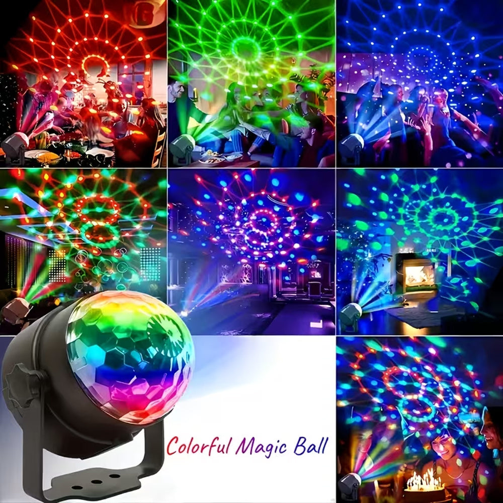 4pcs usb powered rgb disco ball lights mini led stage party