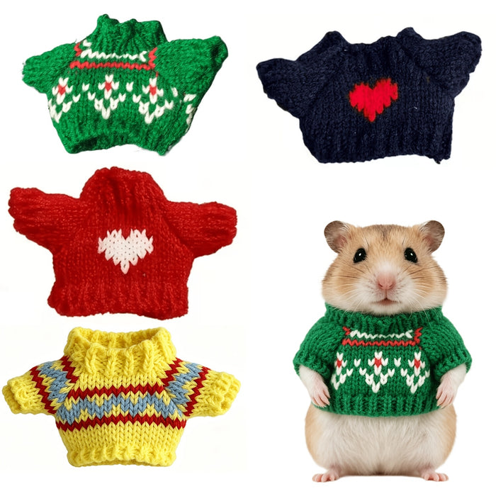 4pcs small pet autumn winter clothing cute hamster clothes