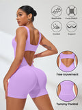 athletic fitness jumpsuit yoga outfit womens tight high