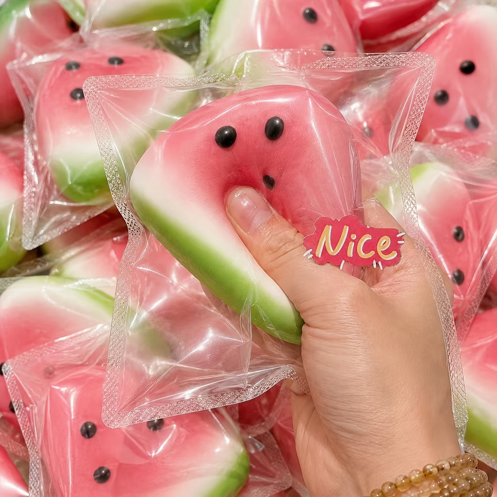 1pc festive pink green watermelon squeeze toy soft