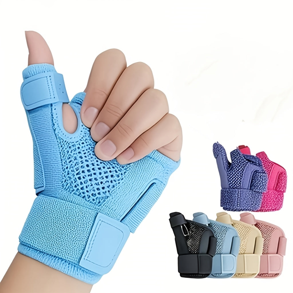 2pcs adjustable thumb wrist support braces breathable fabric
