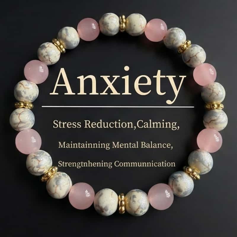 anxiety pink white contrast natural   quartz womens