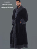 2025 winter plush collection mens warm robe bathrobe autumn