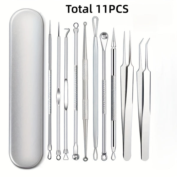 11pcs professional needle set ultra   stainless