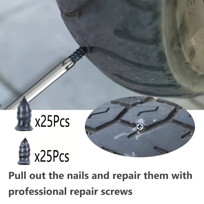 20 30 50pcs 6mm 8mm rubber plugs tire repair self tapping