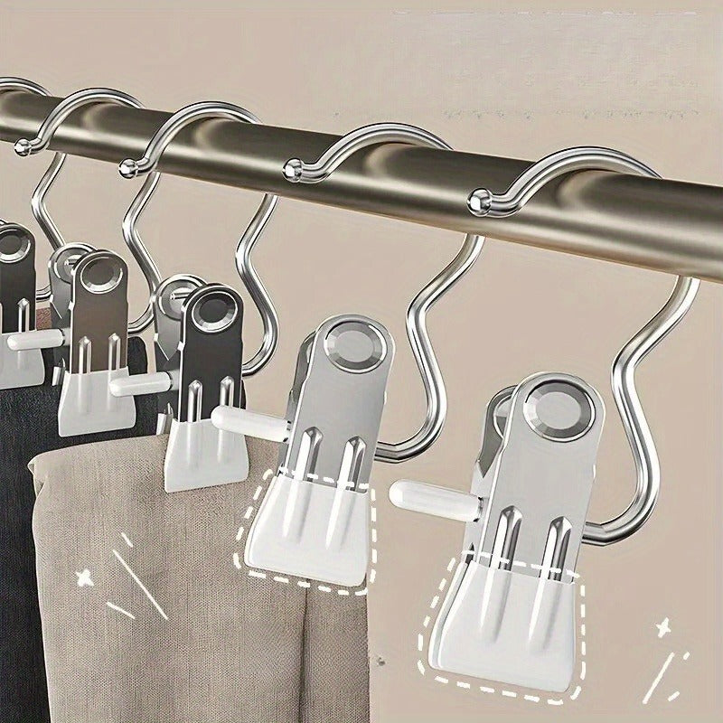 10 pants hangers clips space saving clothes organizer jeans