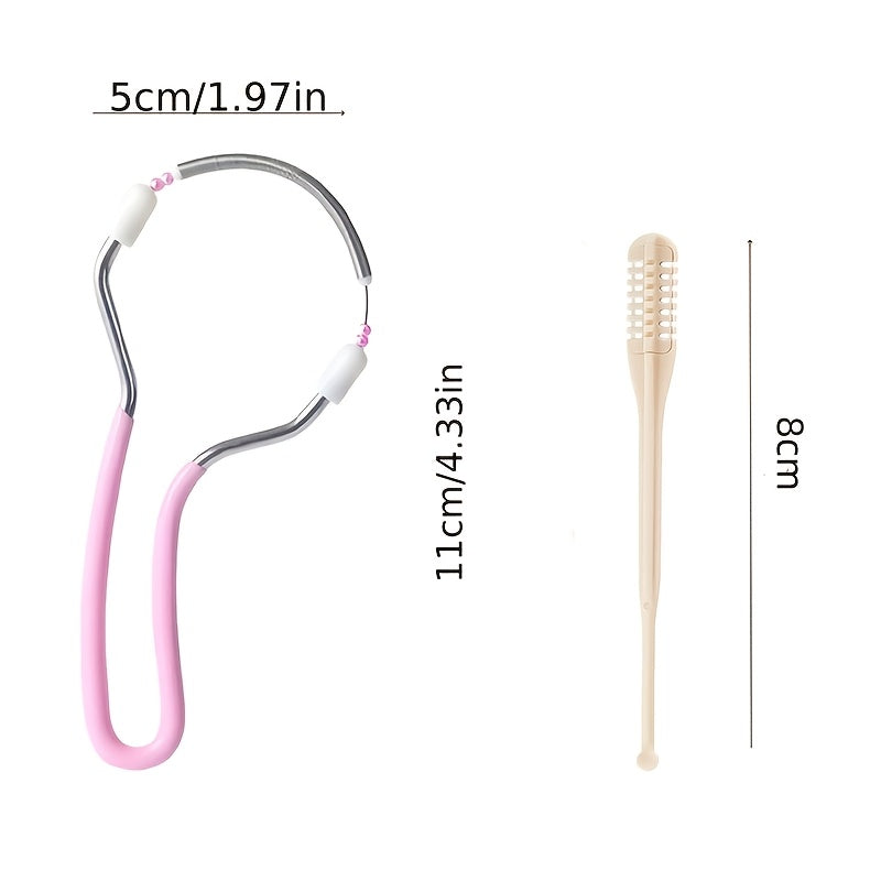 4pcs facial hair remover set spring hair removal tool womens
