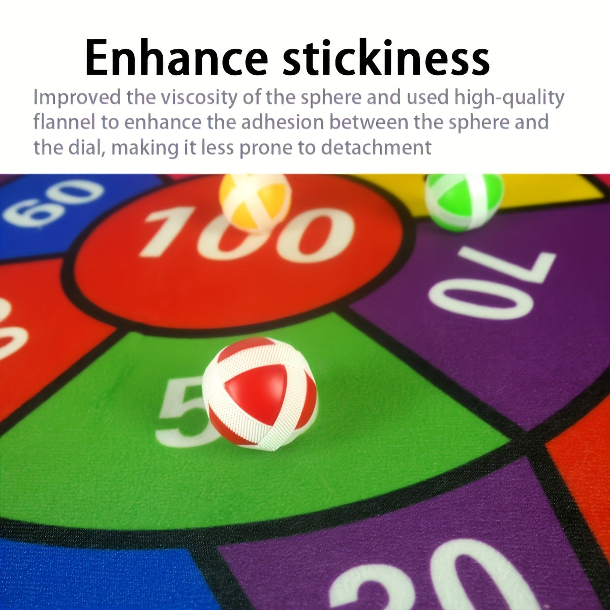large size foldable   board sticky ball game set 12pcs