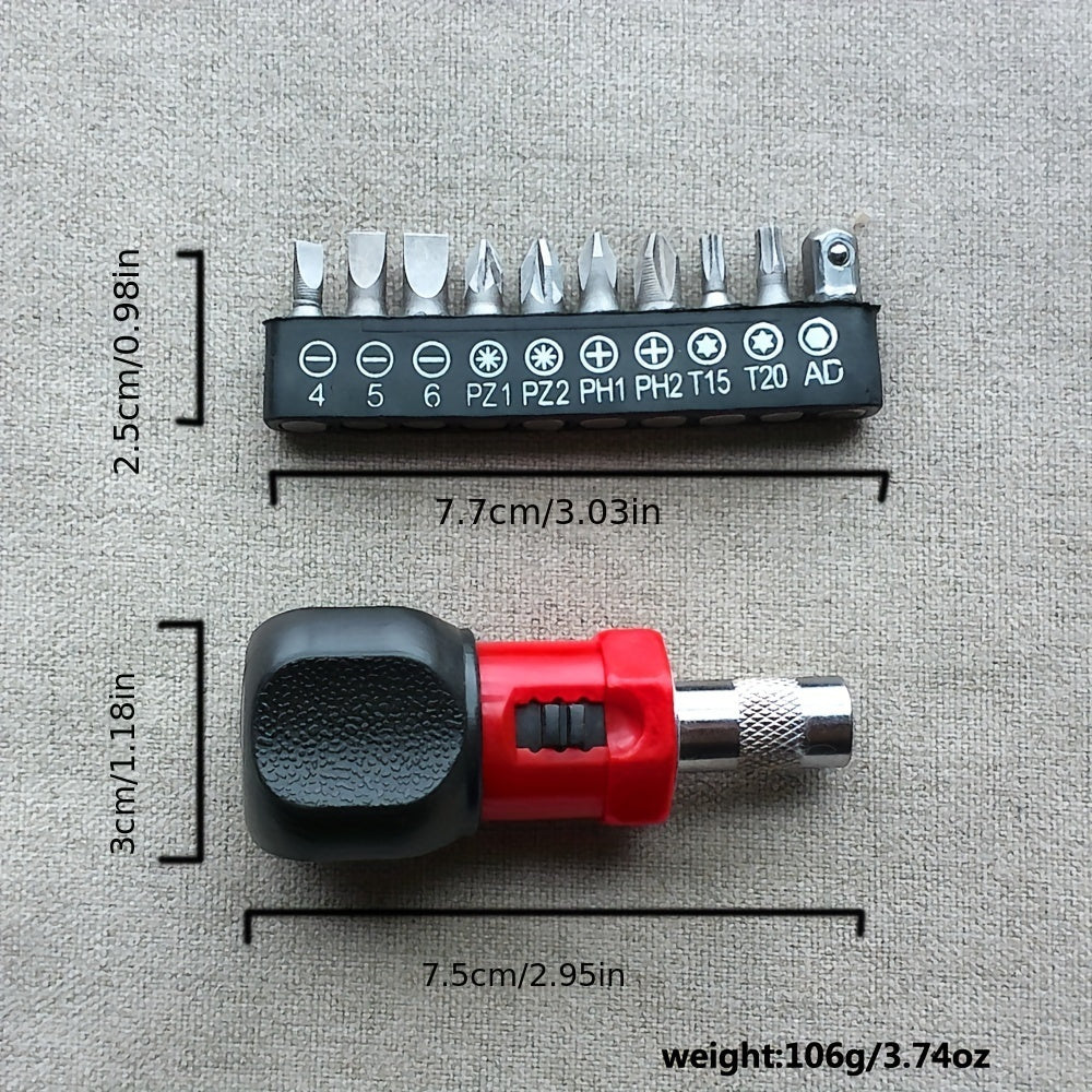 multifunctional ratchet screwdriver reversible quick labor
