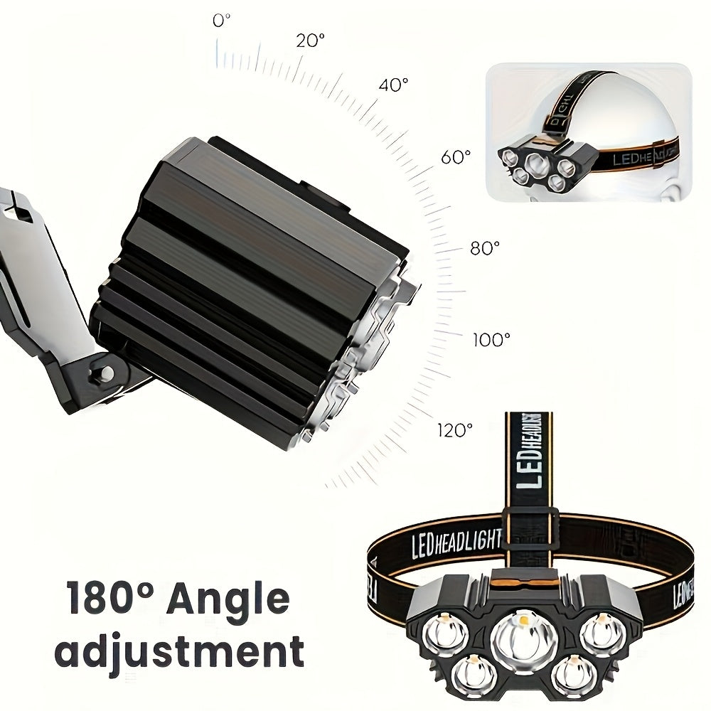 2pcs rechargeable headlamps 5   led headlamps