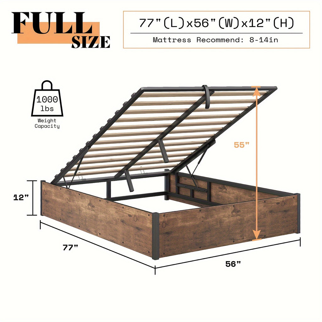lift storage bed storage underneath wooden platform bed