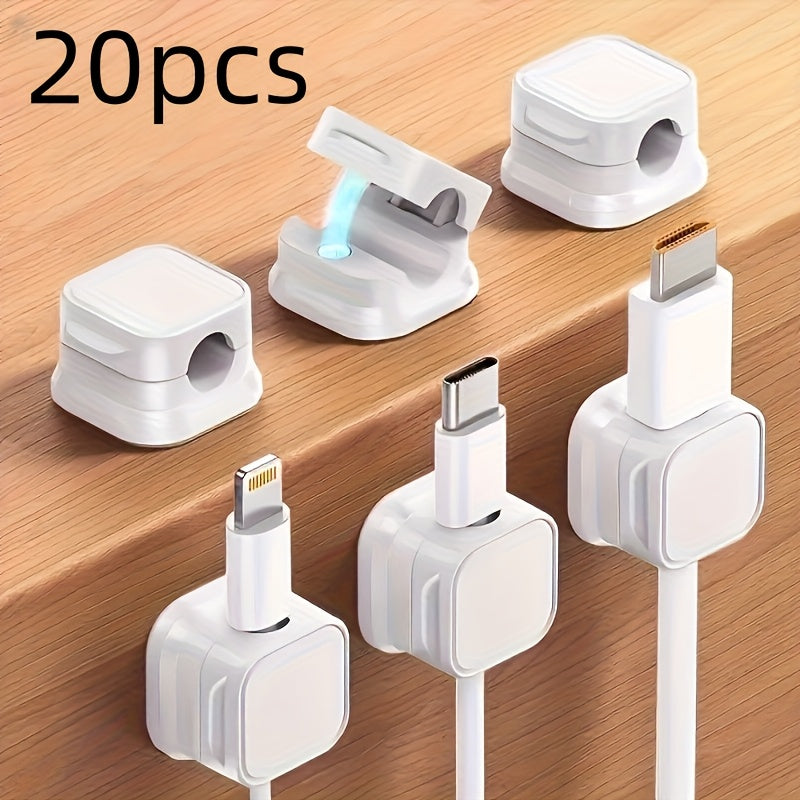 1 8   pack magnetic cable management clamps heavy duty