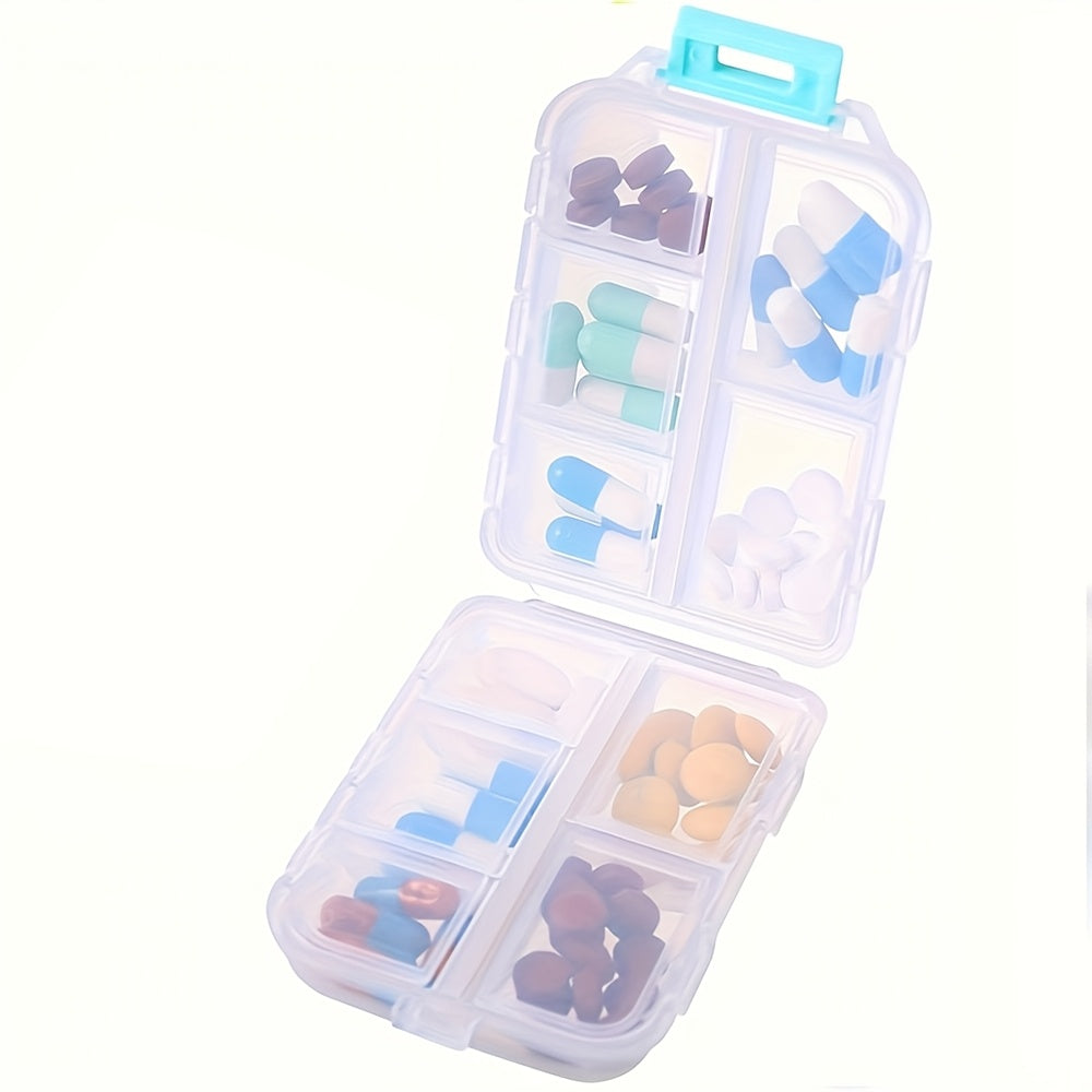 1 pack travel pill organizer 10 compartment pill case