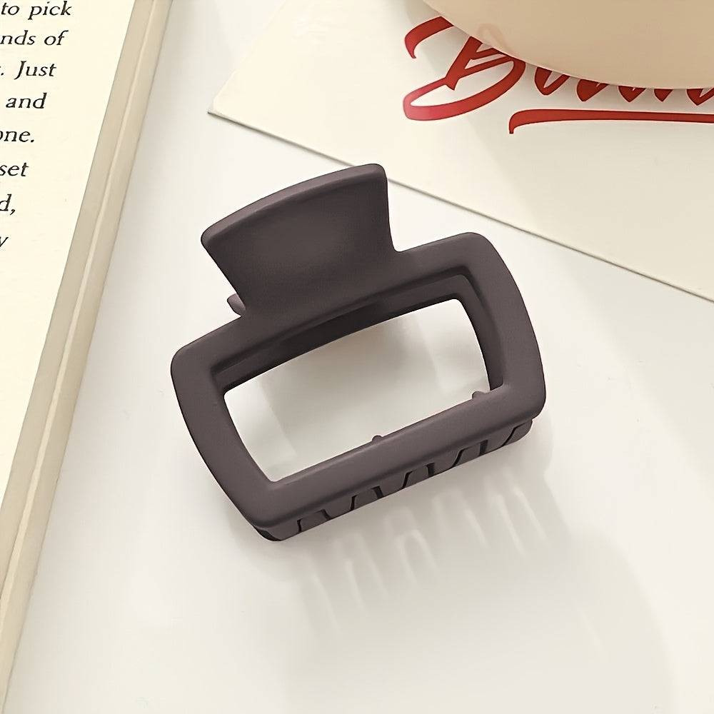 1 4pcs elegant matte square hair clip set versatile stylish