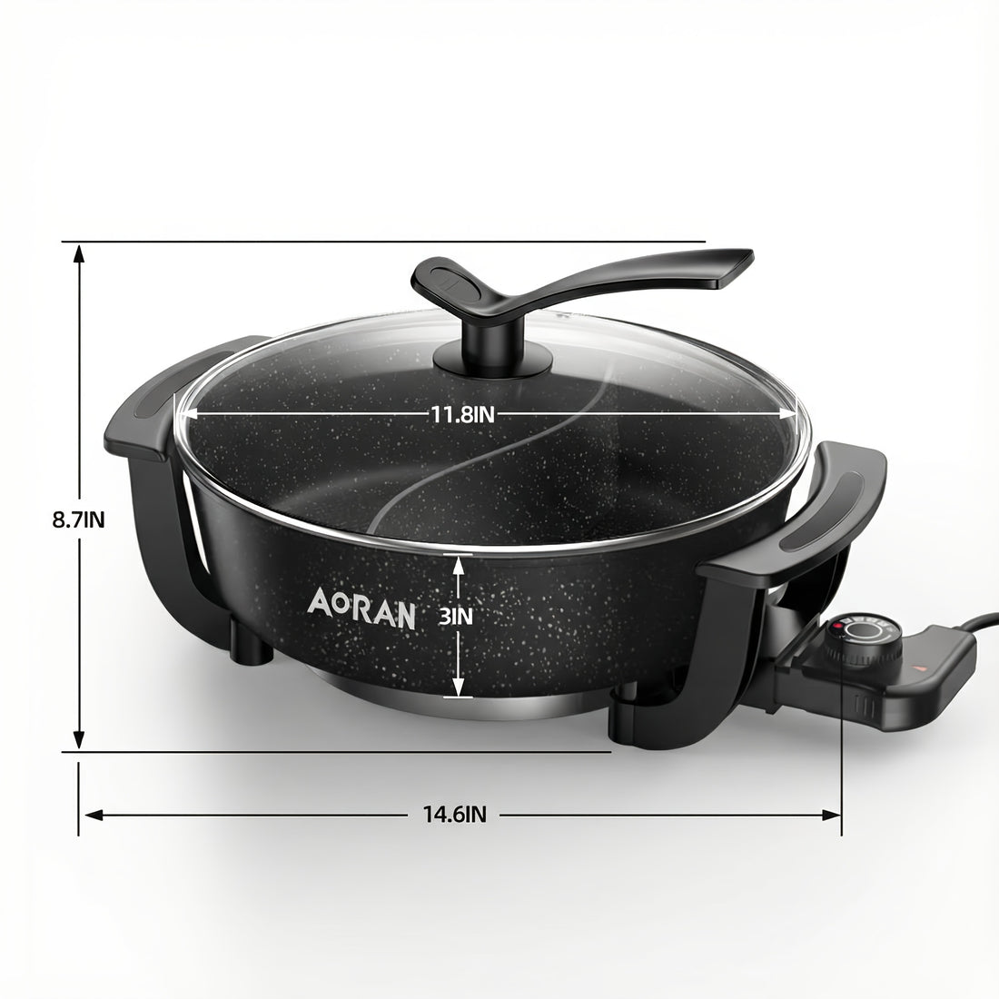 yin yang pot large capacity non   clean