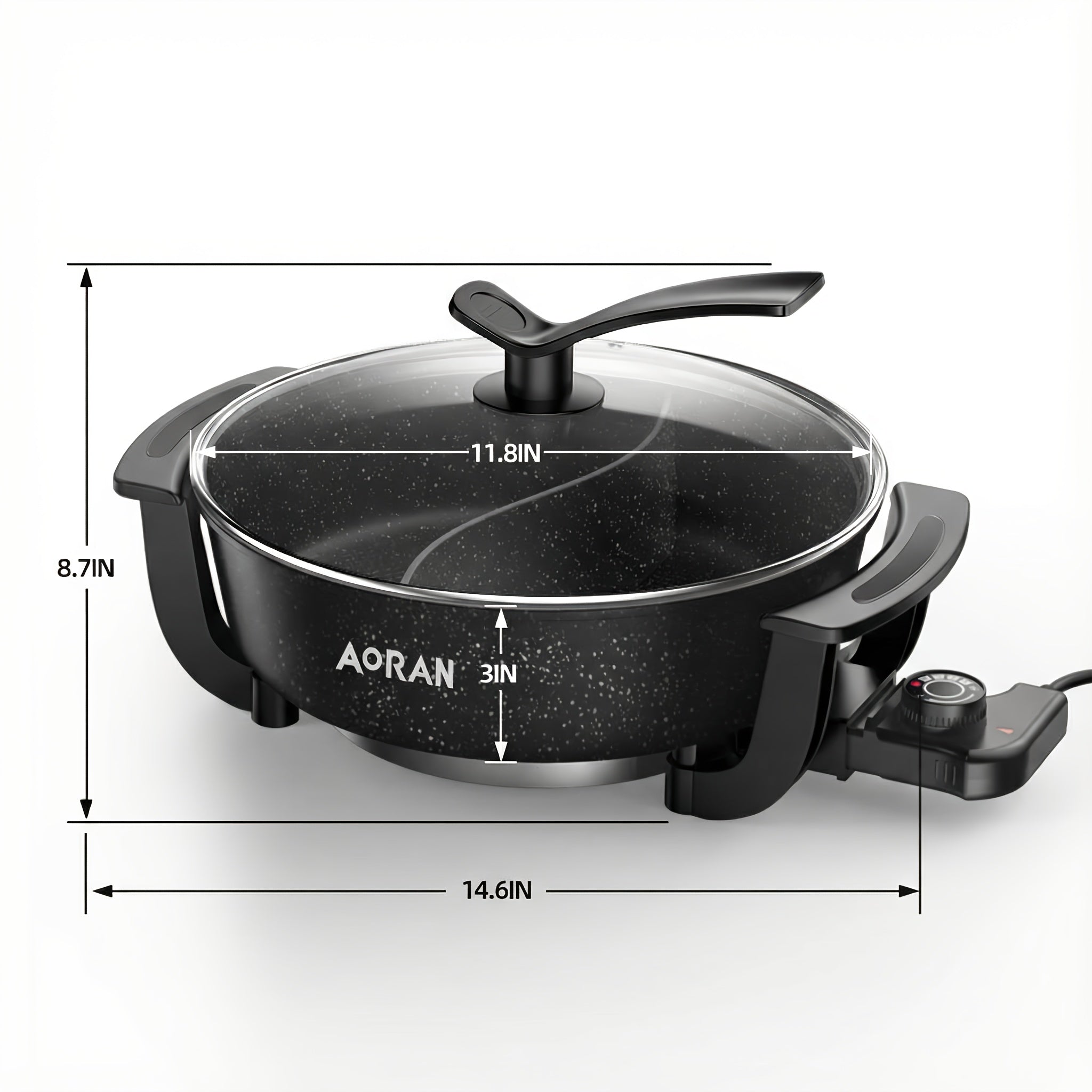 yin yang pot large capacity non   clean