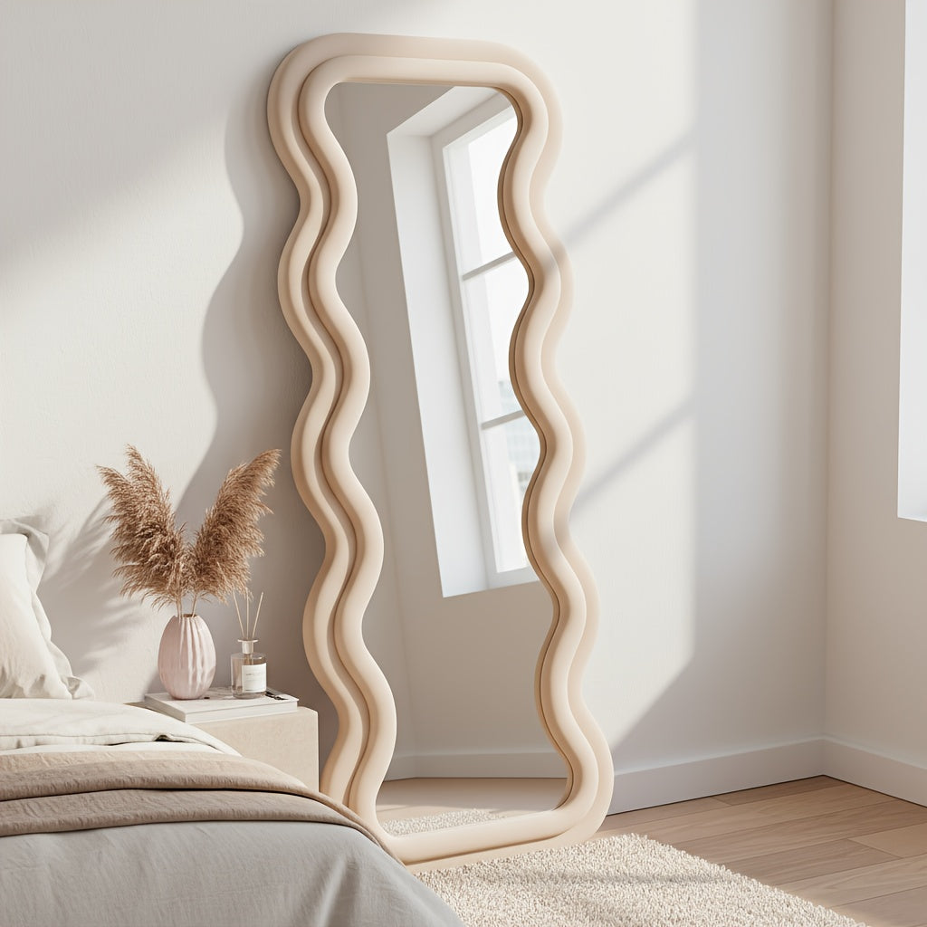 standing mirror suitable nursery   shatterproof