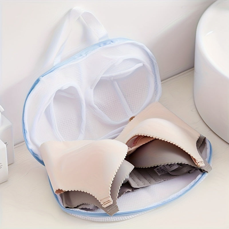 2pcs 3d bra laundry bag handle anti deformation mesh wash