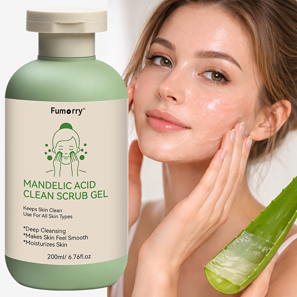 1 piece salicylic acid cleansing scrub gel aloe rose
