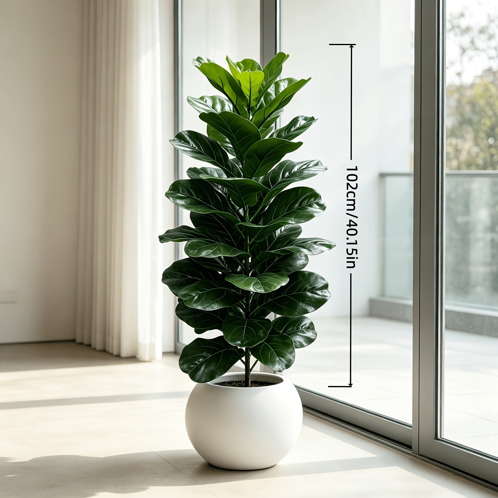 40 15 inch giant artificial fiddle leaf fig realistic