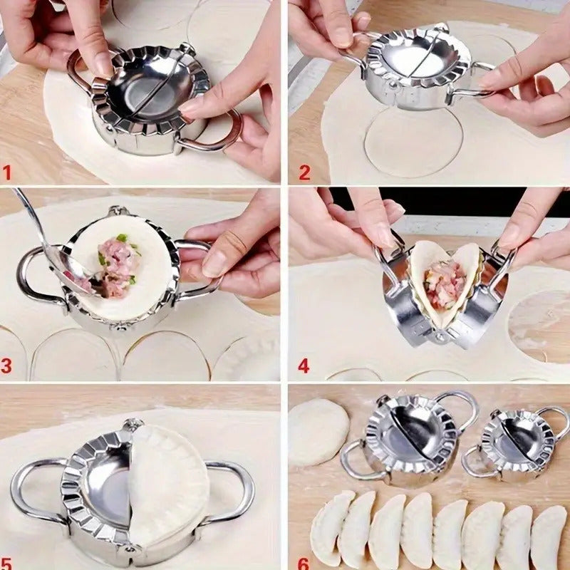1pc simple dumpling mold stainless steel press mold sealing