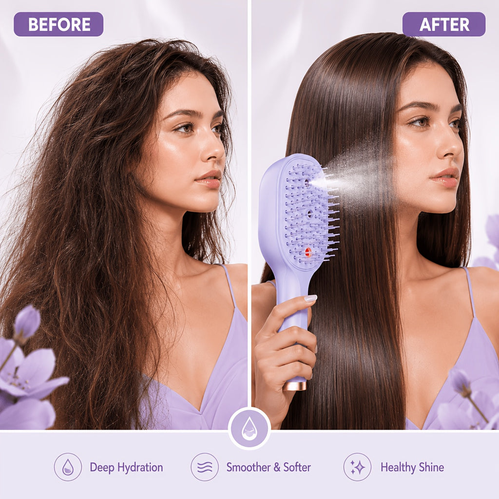 portable usb rechargeable electric scalp massager comb
