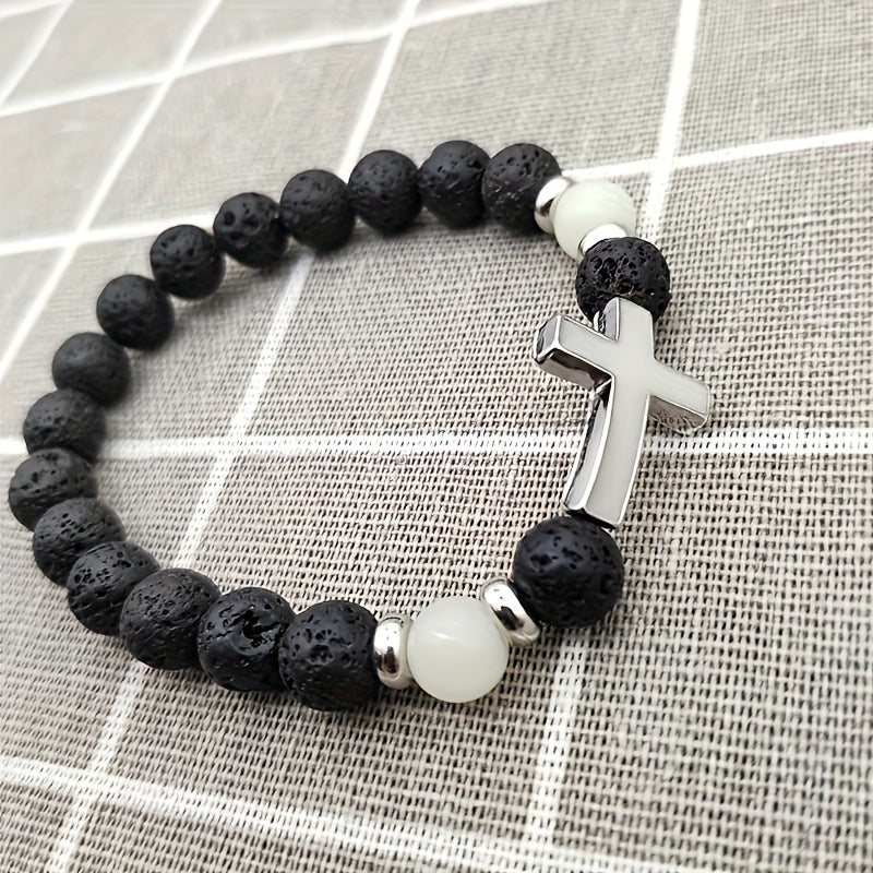 1pc volcano stone   retro bracelet multi color