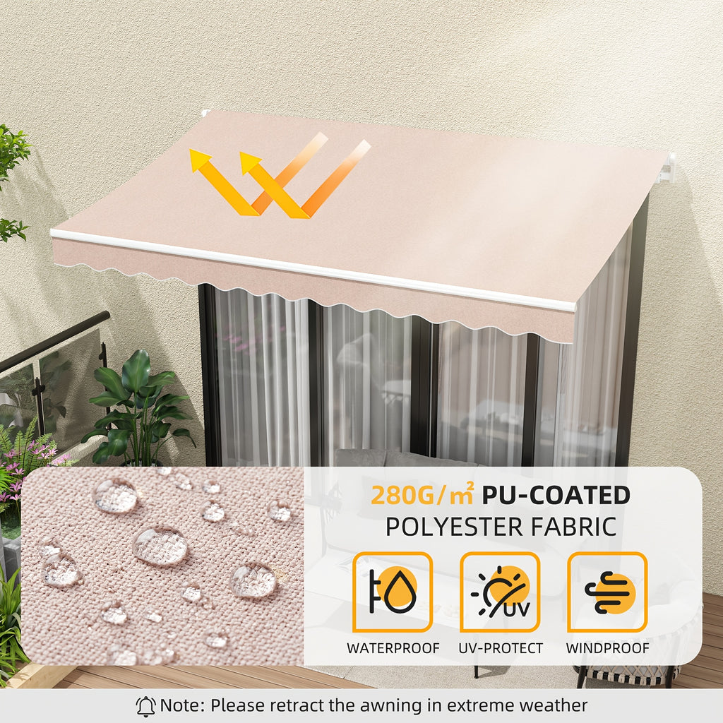 patio retractable awning sunshade shelter cover outdoor