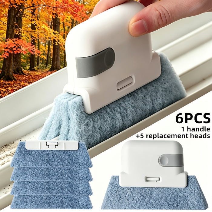 6pcs 1pc handle 5pcs brush heads universal door window track
