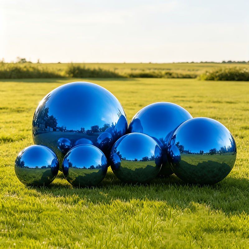 5pcs blue inflatable mirror ball set 2pcs 10 inch 2pcs 15