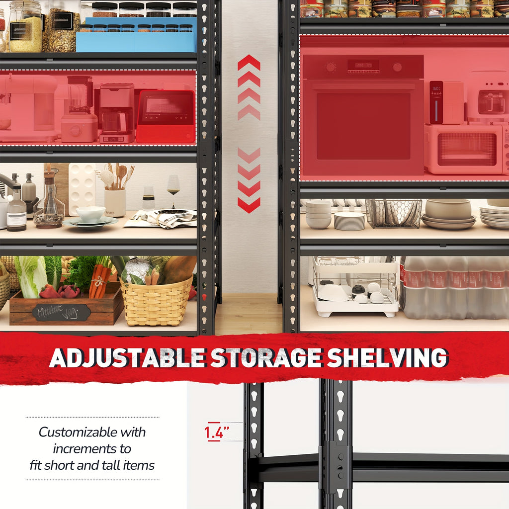 2000lbs storage shelves 5 tier garage shelving heavy duty