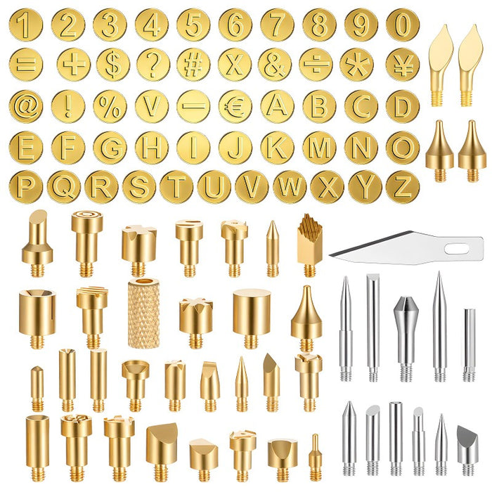 99pcs wood burning tips kit pyrography wood burning tip set